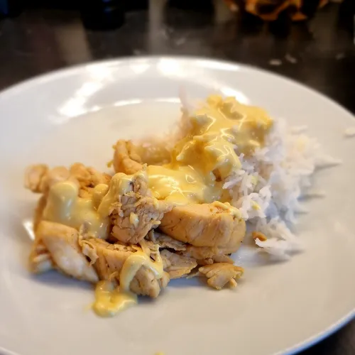 Kyckling med currysås